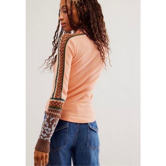 Free People Switch It Up Cuff Thermal Top Size XS NWT - Picture 2 of 7